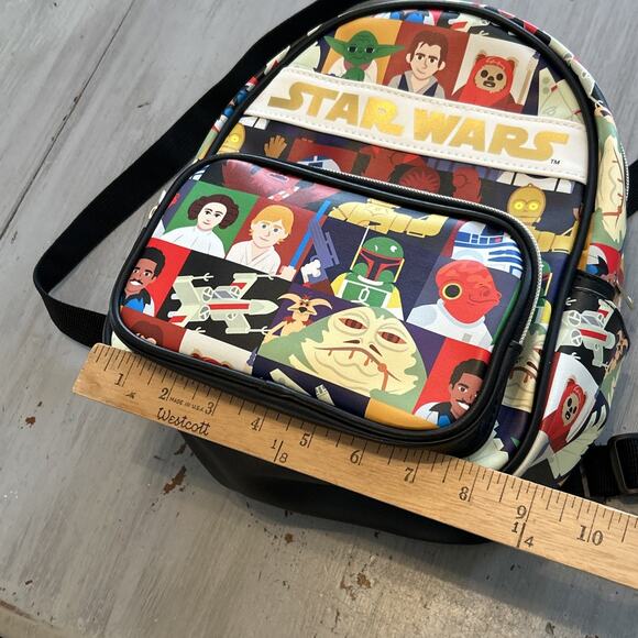 Star Wars Characters Mini Back Pack Lucas Films Jaba Han Ewok Millennium Falcon - Picture 6 of 10